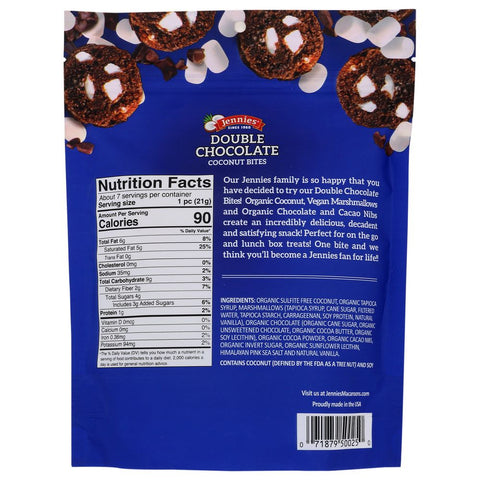 Jennie's Double Chocole Coconut Bites - 5.25 oz