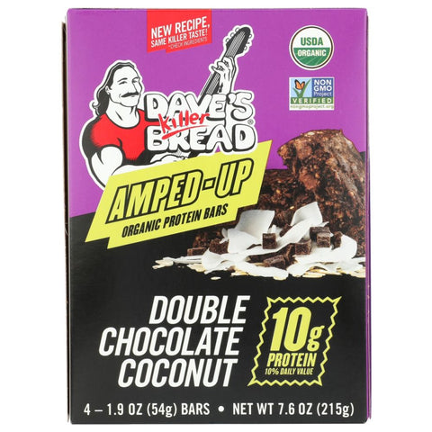 Daves Killer Bread Double Chocolate Coconut Protein Bars - 7.6 oz | Vegan Black Market