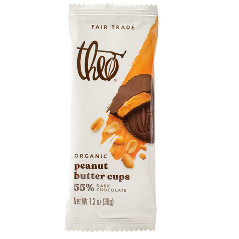Theo Chocolate Peanut Butter Cups Dark Chocolate - 1.3 oz | Vegan Black Market