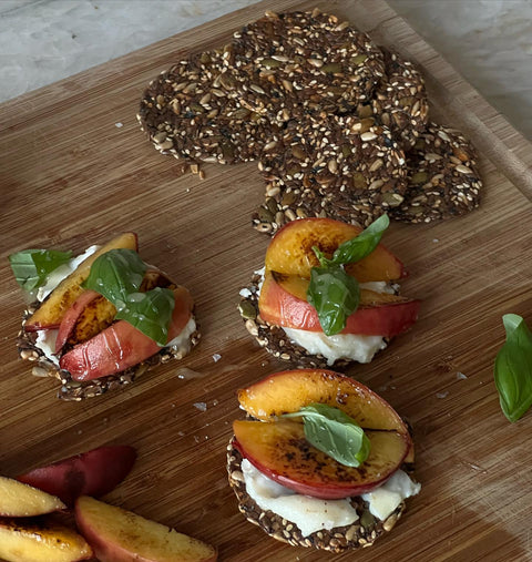 Ellas Flats Crackers Everything All Seed Savory Crisp - 6 oz