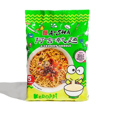 A-Sha Keroppi Mandarin Noodles Silly Spicy Sauce - 16.75 oz | Vegan Black Market