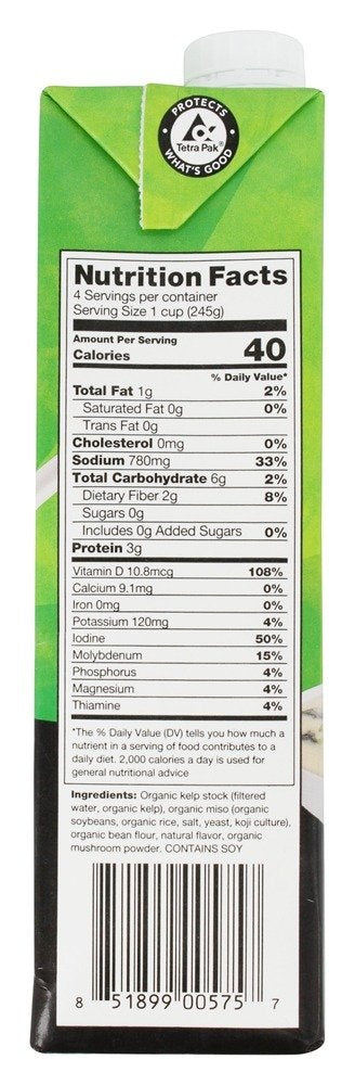 Ocean's Halo Miso Broth - 32 Fl oz.