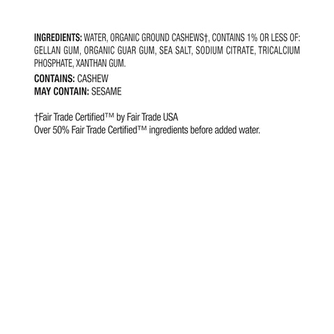 Pacific Foods Organic Cashew Milk Substitute Beverage Unsweetened- 32 fl oz.