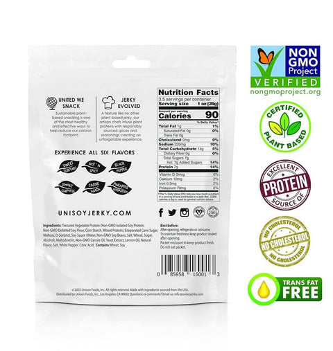 Unisoy Plant Based Jerky Teriyaki -3.5 oz