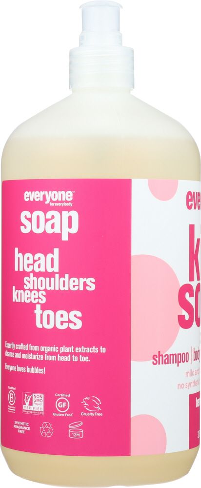 Everyone Kids Soap 3 in 1 Berry Blast Shampoo Body Wash Bubble Bath - 32 fl oz.