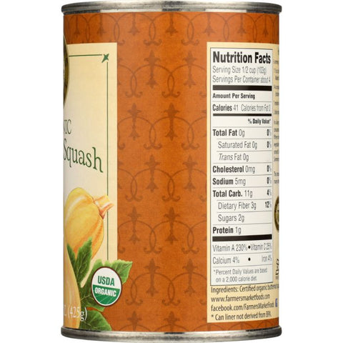 Farmer's Market Organic Butternut Squash Puree - 15 oz.