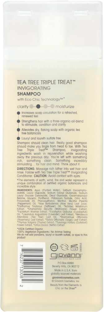 Giovanni Tea Tree Triple Treat Invigorating Shampoo - 8.5 fl oz.