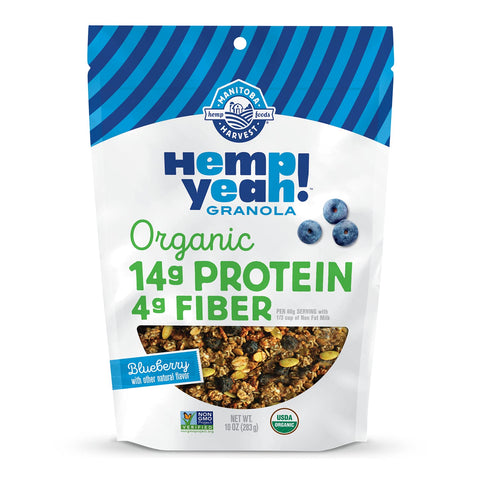 Manitoba Harvest Organic Hemp Yah! Granola Blueberry | vegan Black market