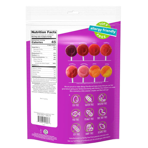 YumEarth Organics Vitamin C Organic Pops 40 Pop - 8.5 oz.