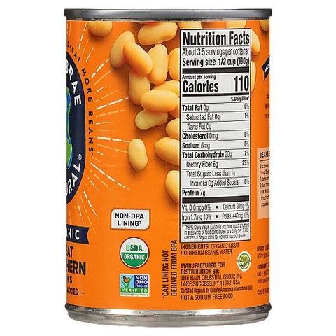 Westbrae Natural Organic Great Northern Beans Low Sodium - 15 oz.