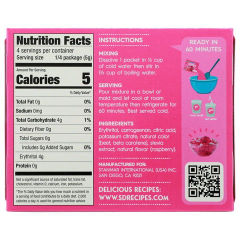 Simply Delish Jel Dessert Raspberry - 0.7 oz