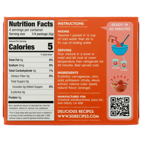 Simply Delish Jel Dessert Orange - 0.7 oz