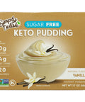 Simply Delish Keto Pudding Vanilla Sugar Free - 1.7 oz | keto pudding simply delish | Vegan Black Market