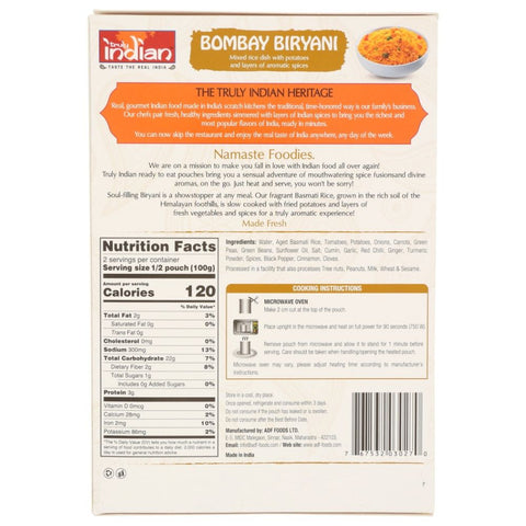 Truly Indian Bombay Biryani Rince - 7.05 oz