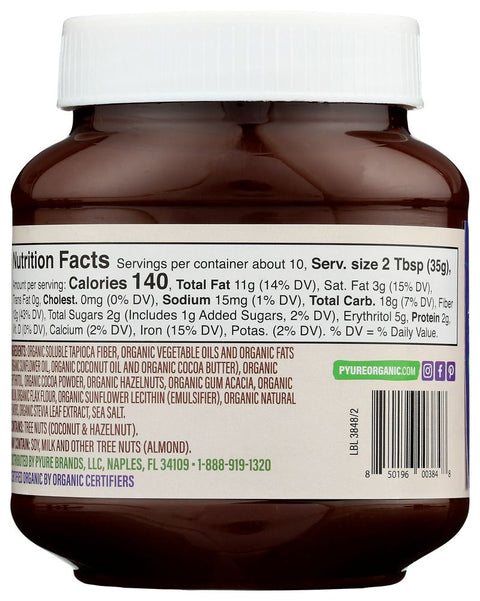 Pyure Hazelnut Spread With Cocoa Organic - 13 oz.