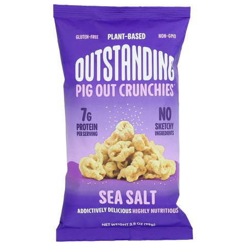 Pig Out Original Sea Salt Pigless Pork Rinds Crunchies 3.5 - oz.