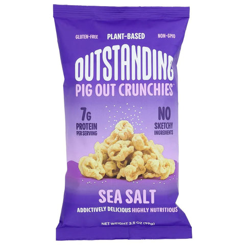 Pig Out Original Sea Salt Pigless Pork Rinds Crunchies 3.5 - oz.