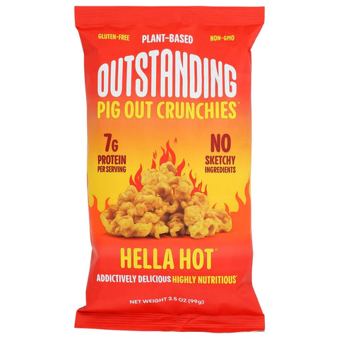 Pig Out Hella Hot Pigless Pork Rinds 3.5 - oz. | Vegan Black Market