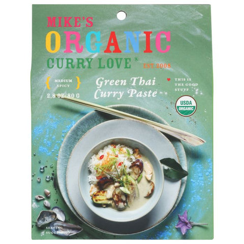 Mike's Organic Foods Green Thai Curry Paste - 2.8 oz. | Vegan Black Market