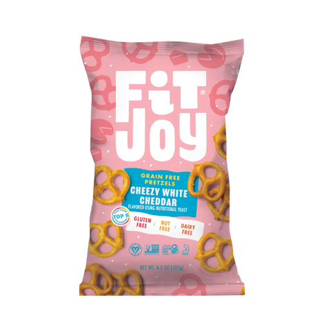 FitJoy Vegan White Cheddar Pretzel Twists - 4.5 oz.