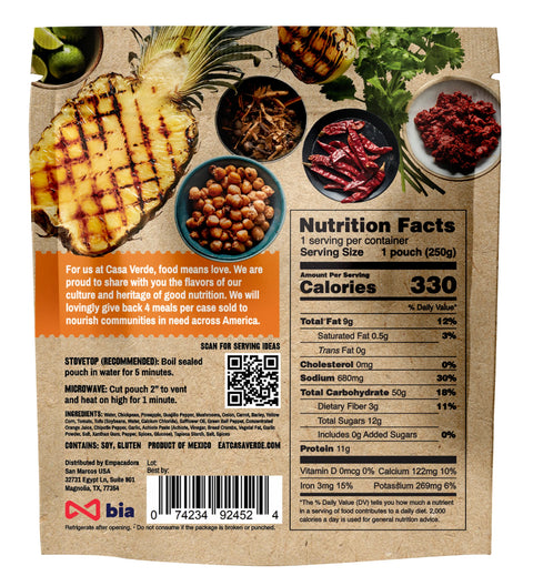 Casa Verde Garbanzos Al Pastor - 8.81 oz.