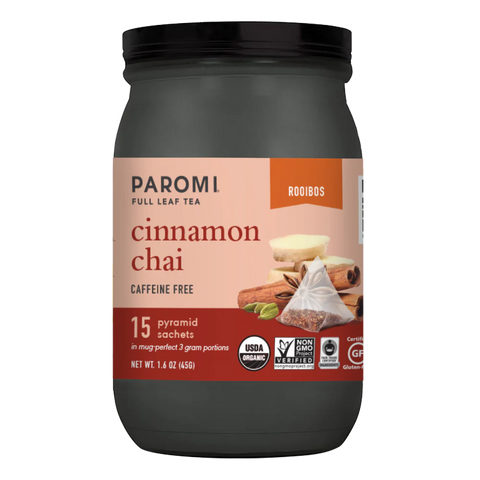 Paromi Full Leaf Tea Chai Cinnamon - 15 bg | Vegan Black Market