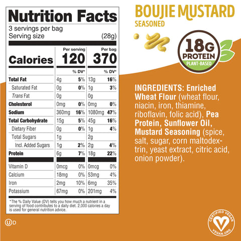 Lenny & Larrys Fitzels Boujie Mustard Protein Pretzel - 3 oz