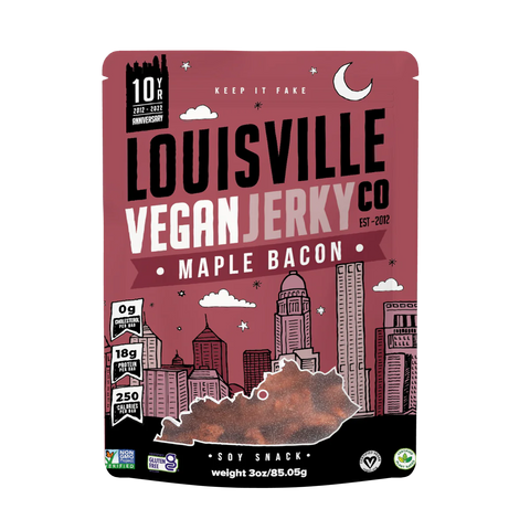 Louisville Vegan Jerky Co Paulette's Maple Bacon - 3 oz. | Vegan Black Market
