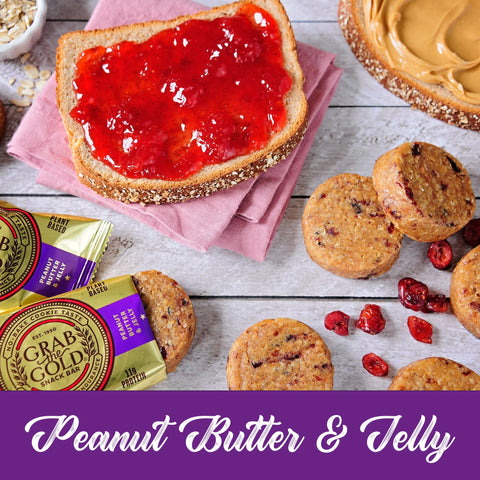 Grab The Gold Peanut Butter & Jelly Snack Bars - 2 oz