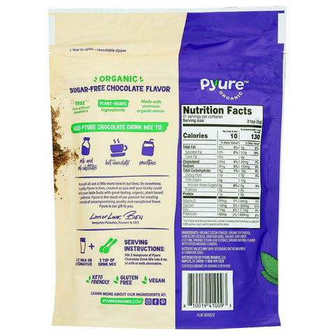 Pyure Organic Chocolate Drink Mix - 7.23 oz.