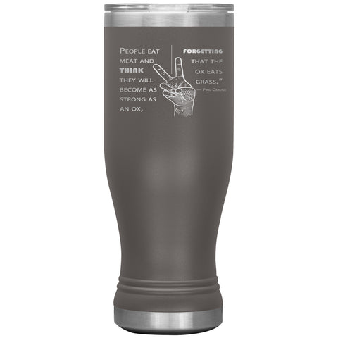Pino Caruso Ox Quote BOHO Insulated Tumbler 20oz