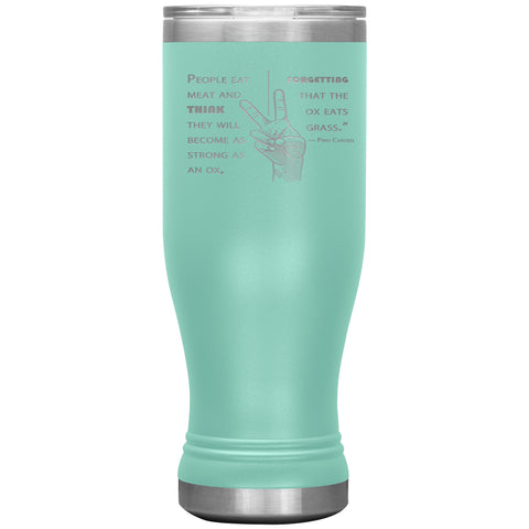 Pino Caruso Ox Quote BOHO Insulated Tumbler 20oz