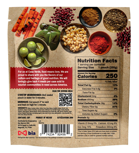 Casa Verde Red Bean Pozole - 8.81 oz.