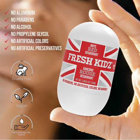 Fresh Kidz Boys Blue Roll On Deodorant  - 1.86 fo