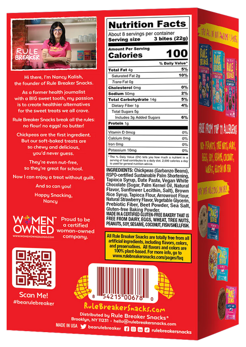 Rule Breaker Soft-Baked Strawberry Shortcake Blondie Juniors - 5 ct/0.9oz.