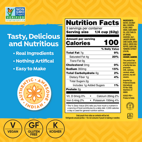 Tasty Bite Coconut Korma Simmer Sauce - 13 oz