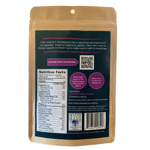 Oceans Balance Organic Whole Leaf Irish Moss - 1 oz