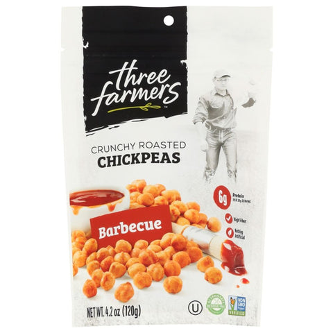 Three Farmers Crunchy Roasted Chickpeas Barbecue - 4.2 oz | Vegan Black Market