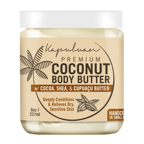 Kapuluan Premium Coconut Body Butter with Cocoa Shea And Cupuaçu Butter - 8 oz