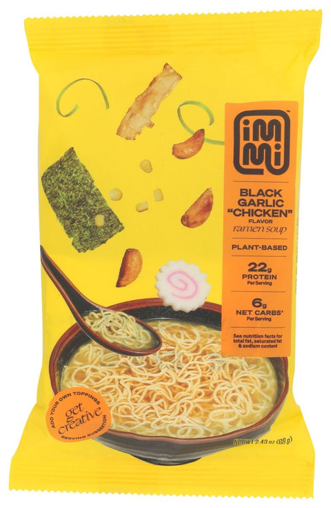 Immi Ramen Black Garlic Chicken Noodles - 2.43 oz.