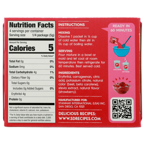 Simply Delish Jel Dessert Strawberry - 0.7 oz
