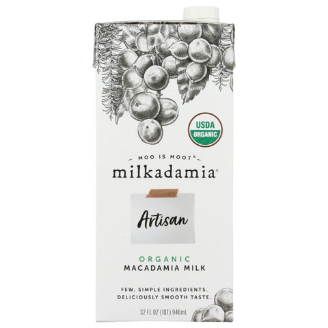 Milkadamia Artisan Organic Macadamia Milk - 32 fo | Vegan Black Market