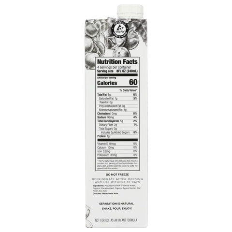 Milkadamia Artisan Organic Macadamia Milk - 32 fo