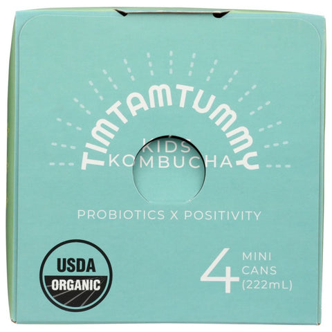 Tim Tam Tummy Kids Kombucha Pineapple Party - 4Pk, 30 fo