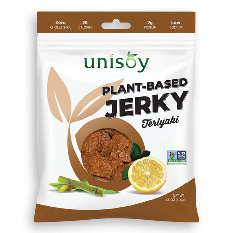 Unisoy Plant Based Jerky Teriyaki -3.5 oz | Vegan Black Market