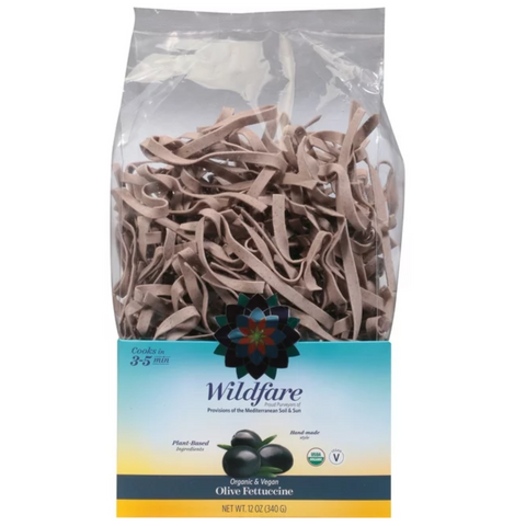 Wildfare Organic Olive Fettuccine Pasta - 12 oz | Vegan Black Market