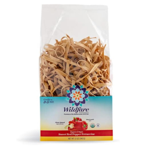 Wildfare Organic Sweet Red Pepper Fettuccine Pasta - 12 oz