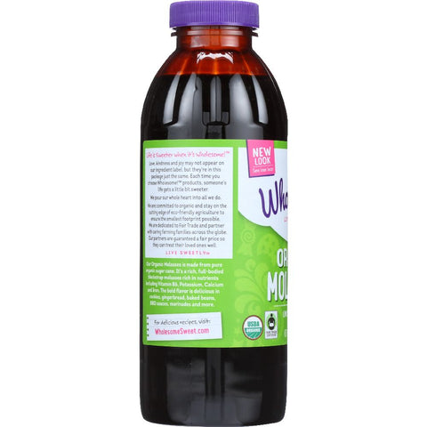 Wholesome sweeteners Organic Unsulphured Molasses - 16 oz