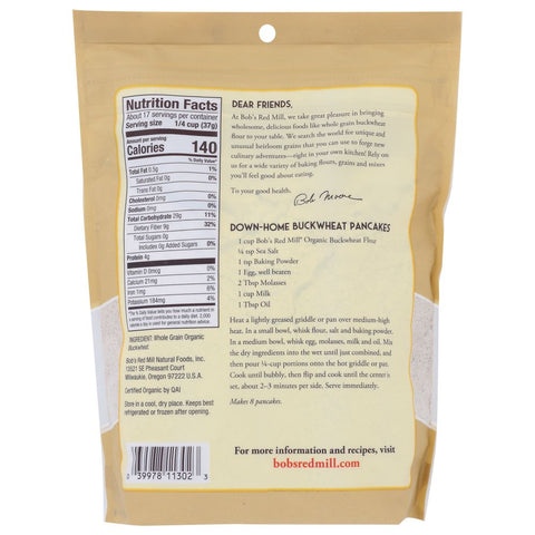Bob's Red Mill Organic Buckwheat Flour - 22 oz