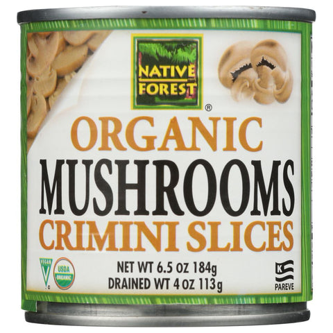 Native Forest Organic Mushrooms Crimini Slices - 4 oz | Vegan Black Market